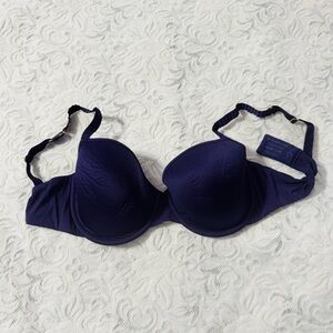 NWOT ThirdLove Deep Purple Classic T-Shirt underwire women's Bra 34E